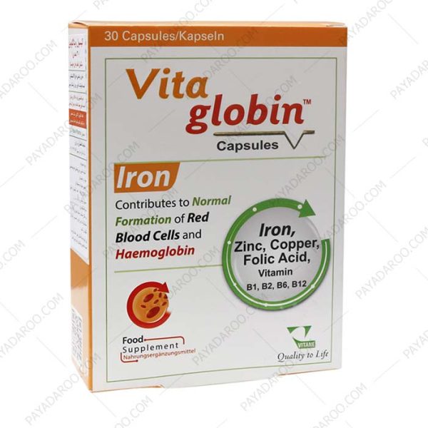 کپسول ویتاگلوبین ویتان 30 عدد - Vitane VitaGlobin 30 Caps