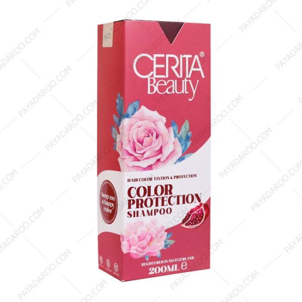 شامپو محافظ رنگ مو سریتا مناسب موهای رنگ شده - Cerita Beauty Color Protection Shampoo 200 ml