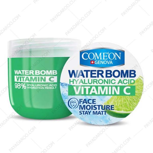 واتر بمب حاوی ویتامین C و هیالورونیک اسید کامان - Comeon Face Moisture Water Bomb With Hyaluronic Acid & Vitamin C 200 ml