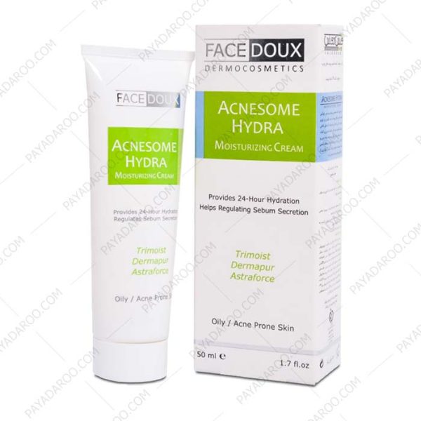 کرم مرطوب کننده آکنه زوم هیدرا فیس دوکس مناسب پوست های چرب و مختلط - Facedoux Acnesome Hydra Moisturizing Cream For Oily Skins 50 ml