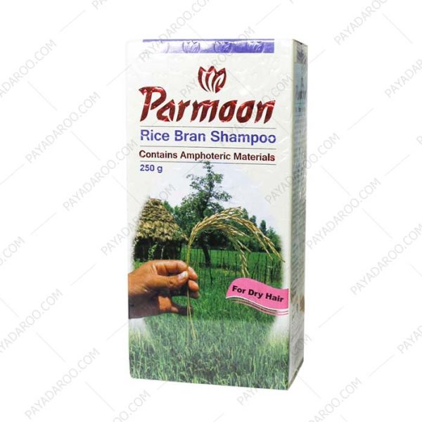 شامپو سبوس برنج موهای خشک پرمون - Parmoon Rice Bran Shampoo for Dry Hair 250 gr