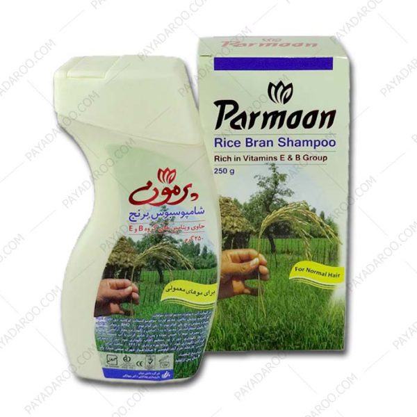 شامپو سبوس برنج موهای معمولی پرمون - Parmoon Rice Bran Shampoo For Normal Hair 250 g