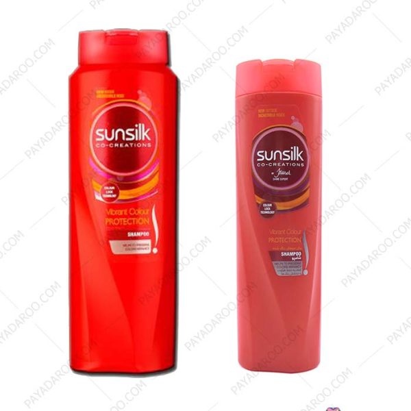شامپو موهای رنگ شده سان سیلک - Sunsilk Vibrant Colour Protection Shampoo 350 ml & 600 ml