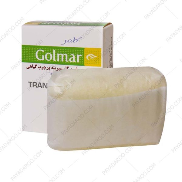صابون گلیسیرینه پرچرب گیاهی گلمر مناسب پوست خشک - Golmar Glycerin Soap For Dry & Sensitive Skins 100 g