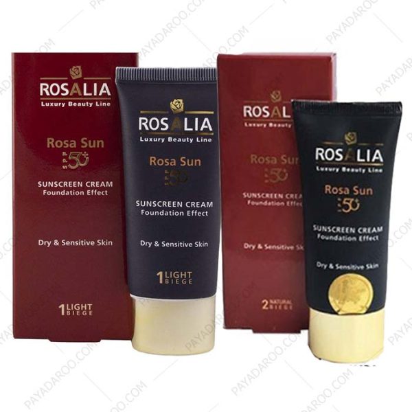ضد آفتاب رنگی پوست خشک و حساس رزا سان رزالیا - Rosalia Rosa Sun Tinted Sunscreen Cream For Dry And Sensitive Skin 40ml