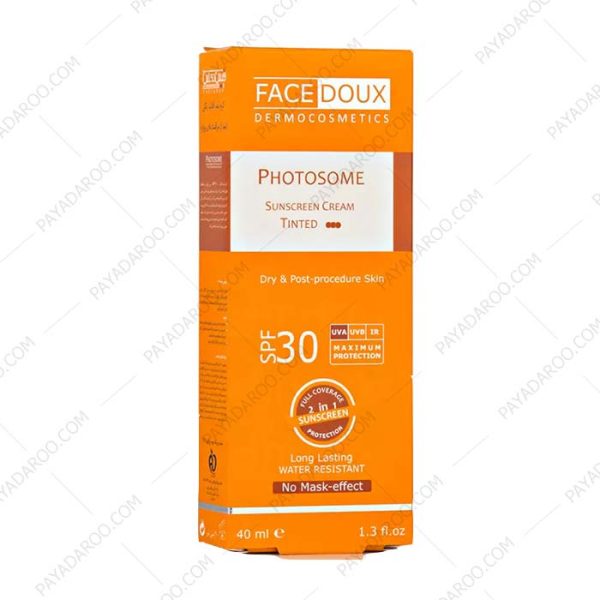 کرم ضد آفتاب رنگی فوتوزوم فیس دوکس SPF30 - Face Doux Photosome Sunscreen Cream SPF 30 Tinteda
