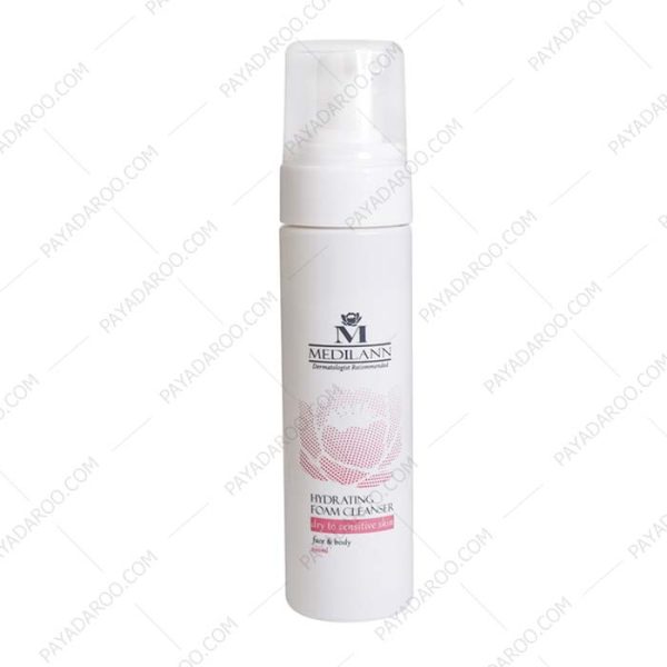 فوم شستشو صورت و بدن مدیلن مناسب پوست خشک و حساس - Medilann Purifying Foam Cleanser Dry To Sensitive Skin 200 ml