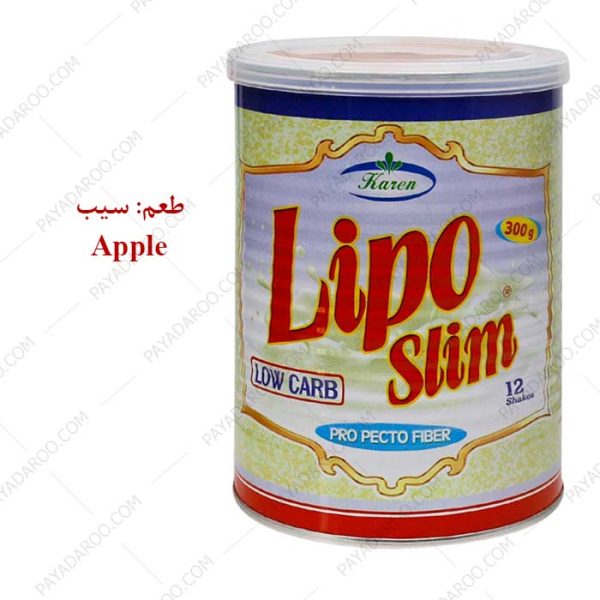 پودر لیپو اسلیم کارن طعم سیب - Karen Lipo Slim pro Pecto Fiber 300 g apple