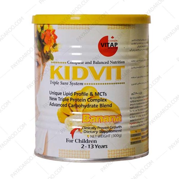 پودر کیدویت دخترانه ویتاپی موزی - Vipap Kidvit For Girls 300 gr Banana