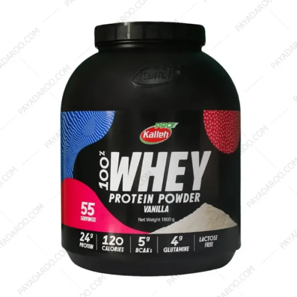 پودر پروتئین وی 100 درصد کاله پرو 1800 گرمی طعم وانیلی - Kalleh Pro Whey Protein Powder 1800gr Vanilla