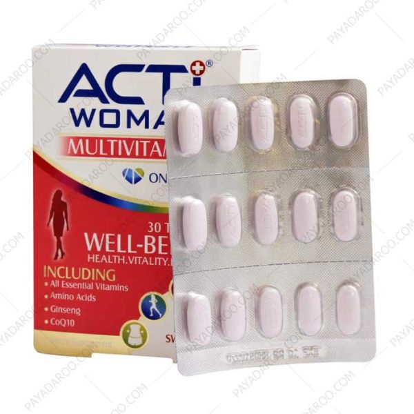 قرص مولتی ویتامین اکتی وومن لیبرتی 30 عدد - liberty acti woman 30 tabs