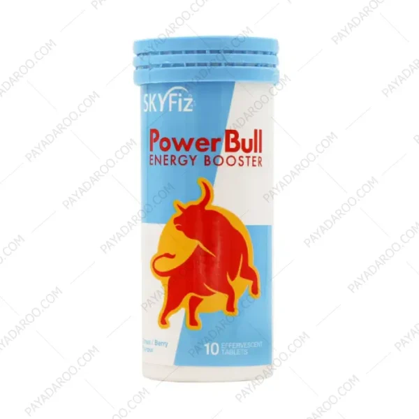 قرص-جوشان-انرژی-زا-پاور-بول-اسکای-فیز-10-Sky-Fiz-Power-Bull-Energy-Booster