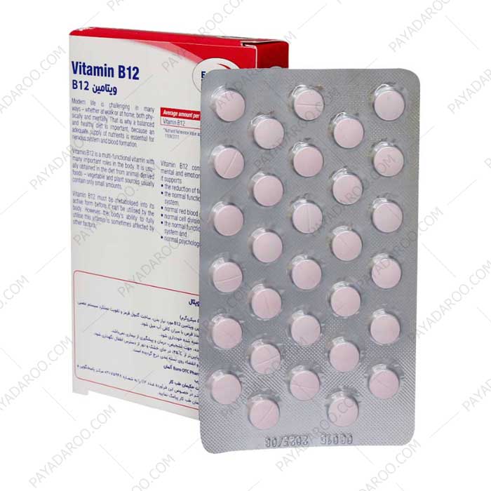 قرص ویتامین ب 12 یوروویتال 60 عدد - eurho vital vitamin b12 500µg 60 tabs