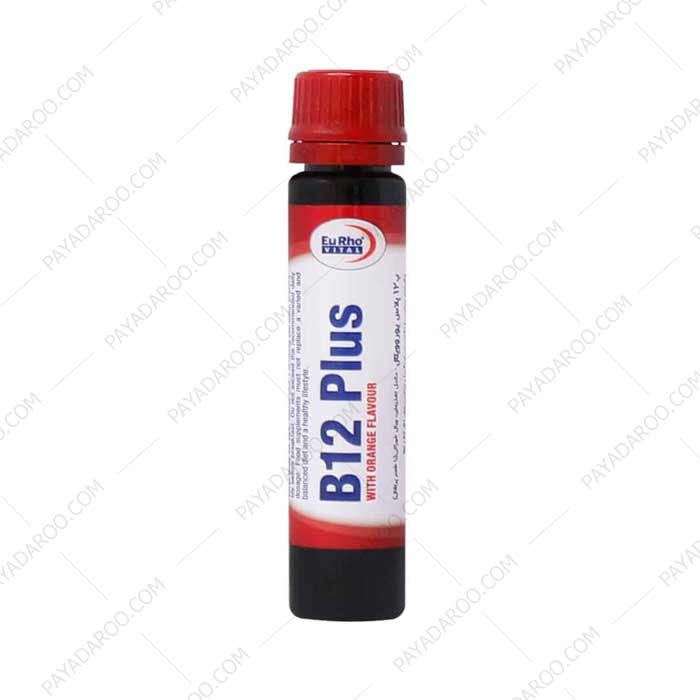 ویال خوراکی ویتامین ب 12 پلاس یوروویتال 6 عدد - eurho vital vitamin b12 plus 6 vials
