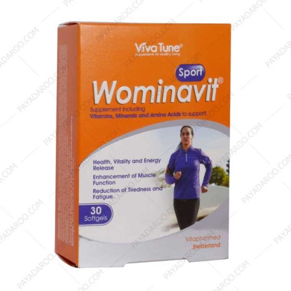 کپسول نرم ژلاتینی ومیناویت اسپورت ویواتیون 30 عدد - viva tune wominavit sport 30 softgels