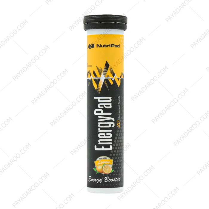 قرص-جوشان-انرژی-پاد-نوتری-پاد-20-عدد-Nutri-Pad-Energy-Pad-20-Effervescent-Tabs-lemon-1 قرص جوشان انرژی پاد نوتری پاد 20 عددی طعم لیمویی - Nutri Pad Energy Pad 20 Effervescent Tabs lemon