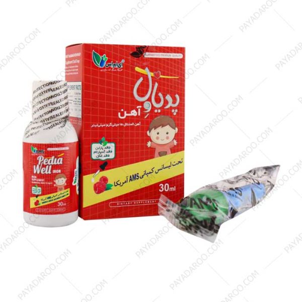 قطره خوراکی پدیاول آهن ای ام اس 30 میلی لیتر - AMS Pedia Well Iron 30 Ml