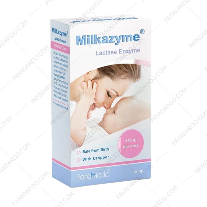 قطره-میلکازیم-فرابیوتیک-15-میلی-لیتر-Farabiotic-Drop-Milkazyme-1 قطره میلکازیم فرابیوتیک 15 میلی لیتر - Farabiotic Drop Milkazyme 15 ml
